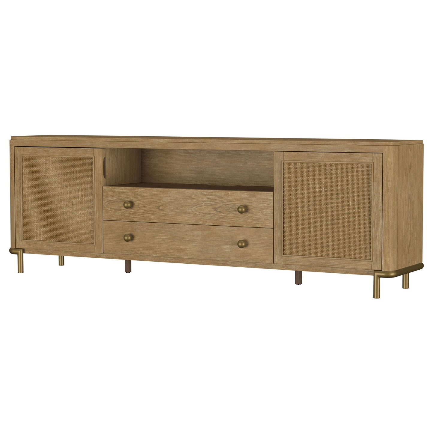 Benson - 2 Door TV Stand With Dual Drawers