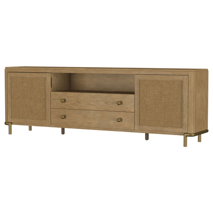 Benson - 2 Door TV Stand With Dual Drawers