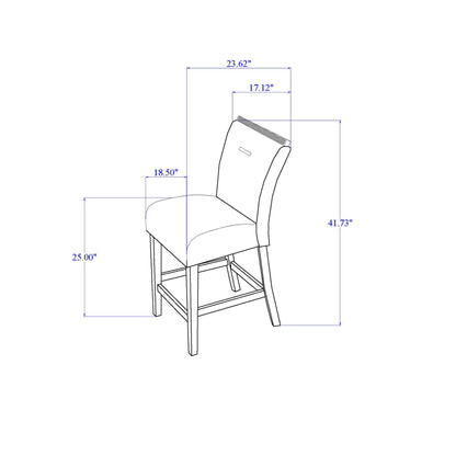 Ariya - Bar Stools (Set of 2) - Dark Grey