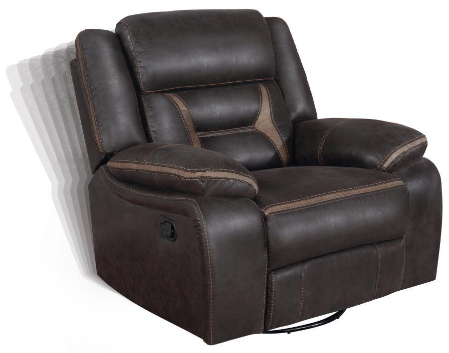 Greer - Upholstered Swivel Glider Recliner Chair