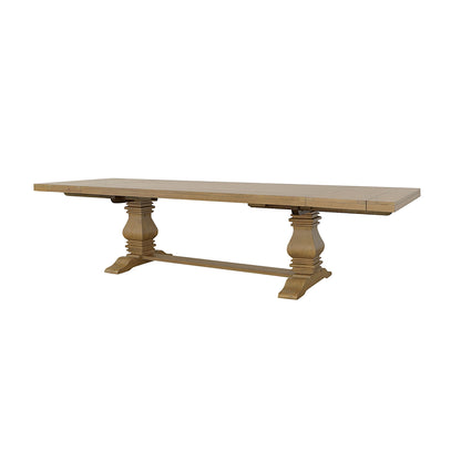 Allende - Extension Dining Table With Double Pedestal Base - Honey