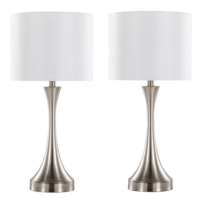 Lenuxe - Contemporary Table Lamp Built In USB Port (Set of 2)