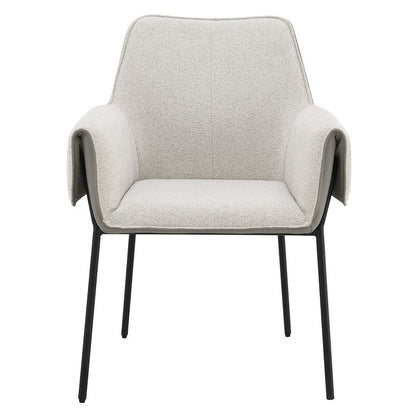 Jirina - Arm Chair (Set of 2) - Beige Chenille