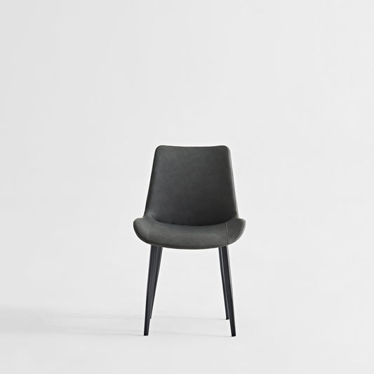 Dining Table Set, Chairs (Set of 2) - Grey