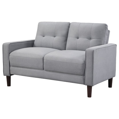 Harvey - Tufted Loveseat With Track Arm Design