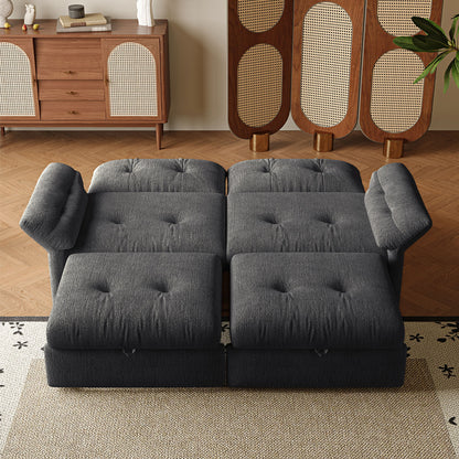 Sofa Bed, 2 In 1 Design For Living Rooms