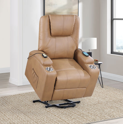 Armstrong - Upholstered Power Lift Massage Recliner