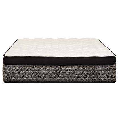 Premium 16" Queen Size Hybrid Mattress In A Box Plush Gel Memory Foam Top With Cooling Technology - Gray / White