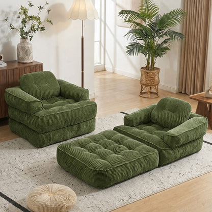Convertible 2 In 1 Armrest Sofa For Bedroom