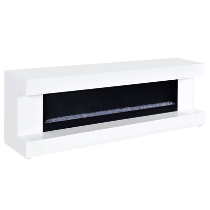 TV Stand Fireplace Console With Bluetooth Speaker