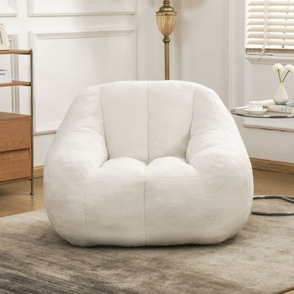 Comfy Bean Bag Chair With Memory Foam Filler, Tufted Soft