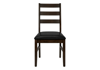 Dining Chair, Dining Room, Side, Upholstered, Transitional (Set of 2) - Black