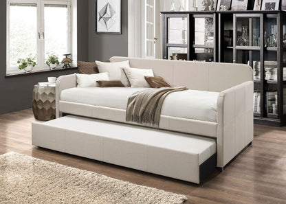 Jagger - Twin Daybed With Trundle - Fog Fabric