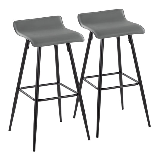 Ale - Contemporary Fixed-Height Bar Stool (Set of 2)