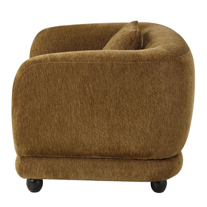 Lennox - Chair With Pillow - Brown Chenille