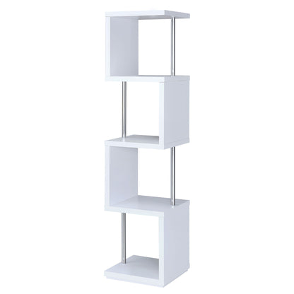 4 Tier Bookcase With Accents