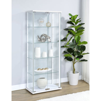 Hyacinth - 4 Shelf Curio Cabinet