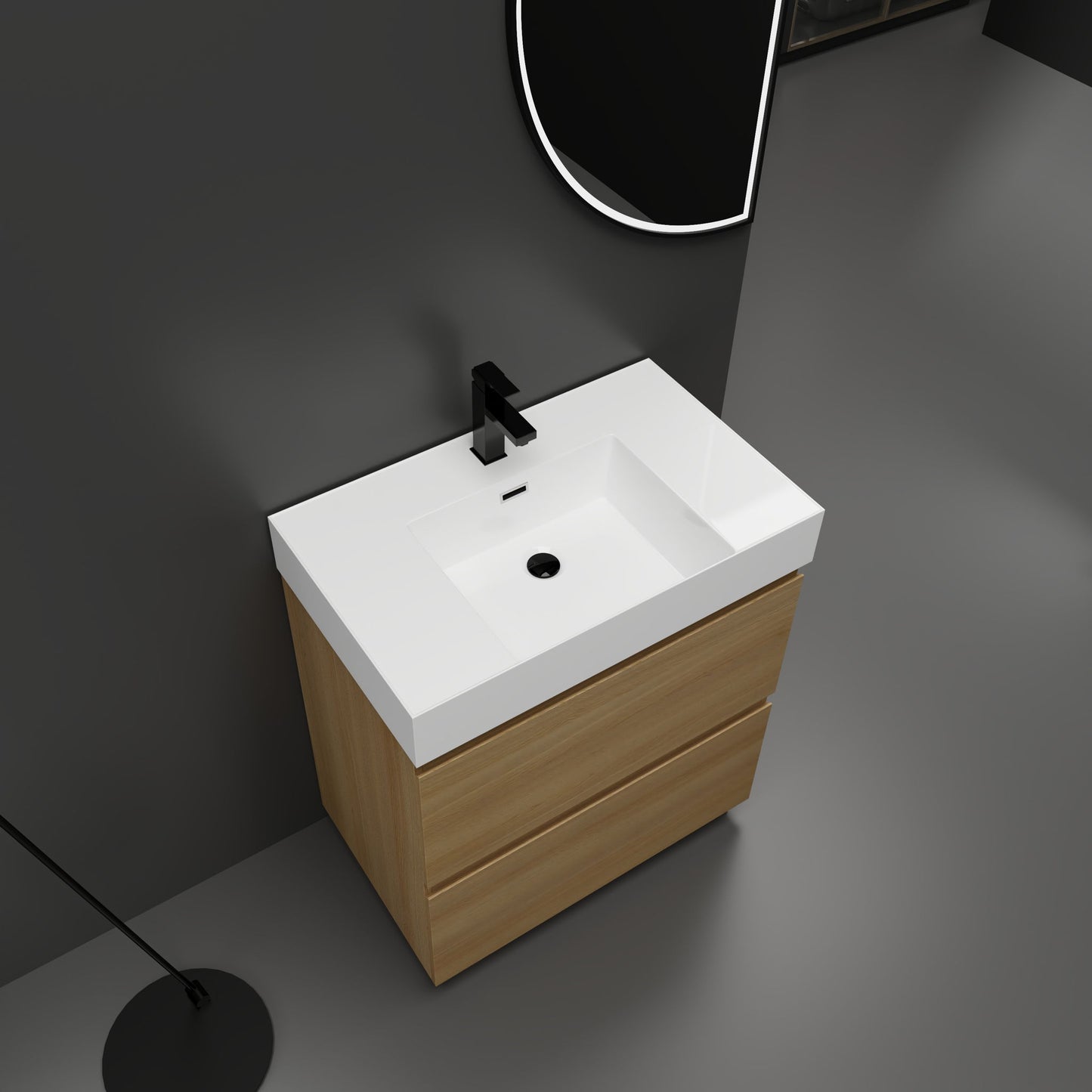 Modern Freestanding Bathroom Vanities With Single Sink Combo