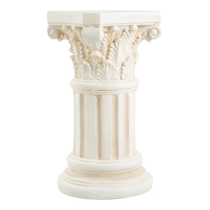Roman Column Pedestal Stand With Ornate Carving Design