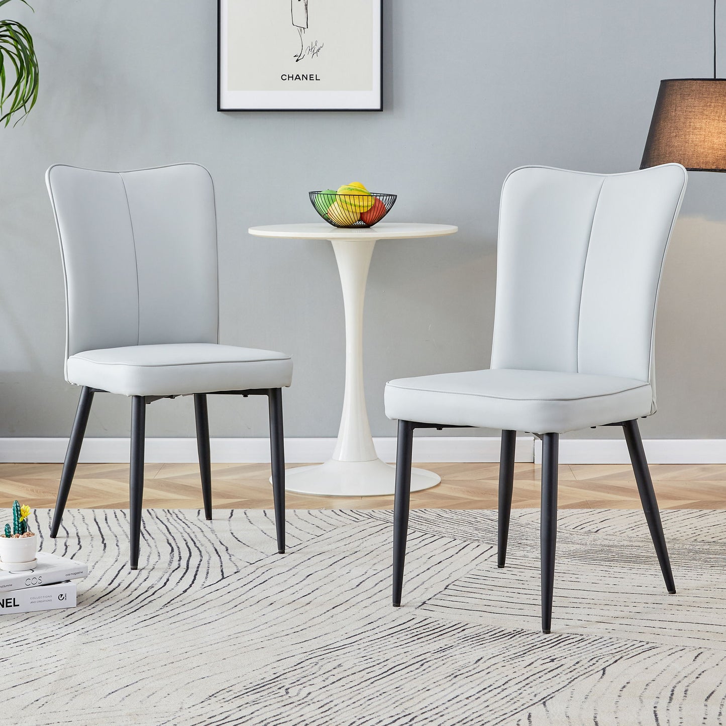 Modern Minimalist Dining Chairs (Set of 2)