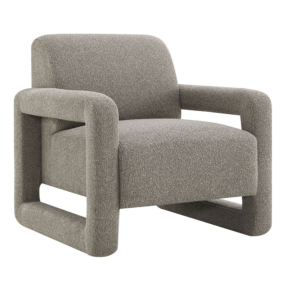 Glenda - Accent Chair - Gray Chenille