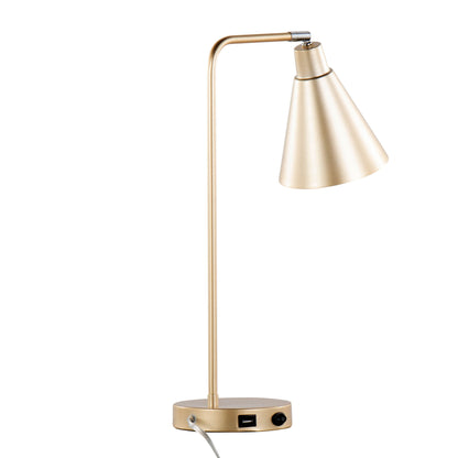 Pix - Contemporary Task Lamp Built In USB Port