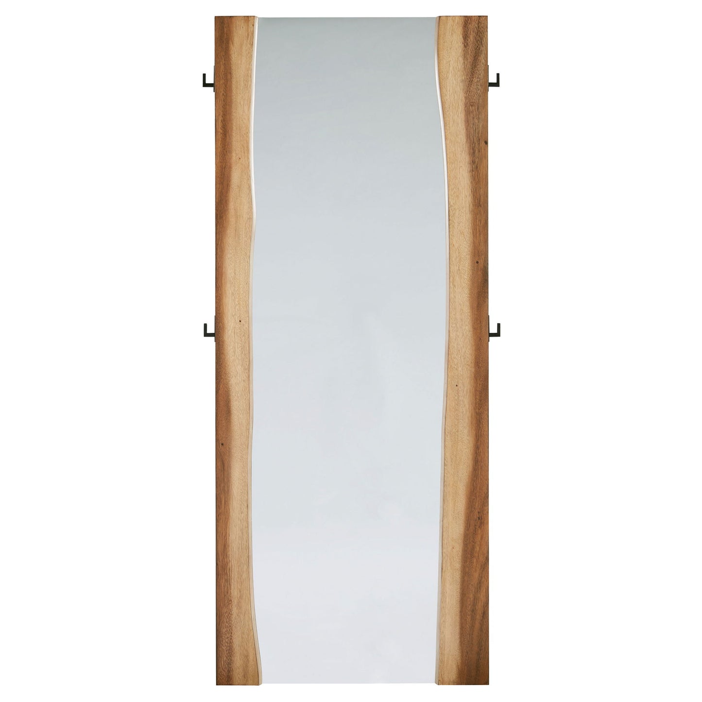Beverly - Floor Mirror With Live Edge Design - Walnut