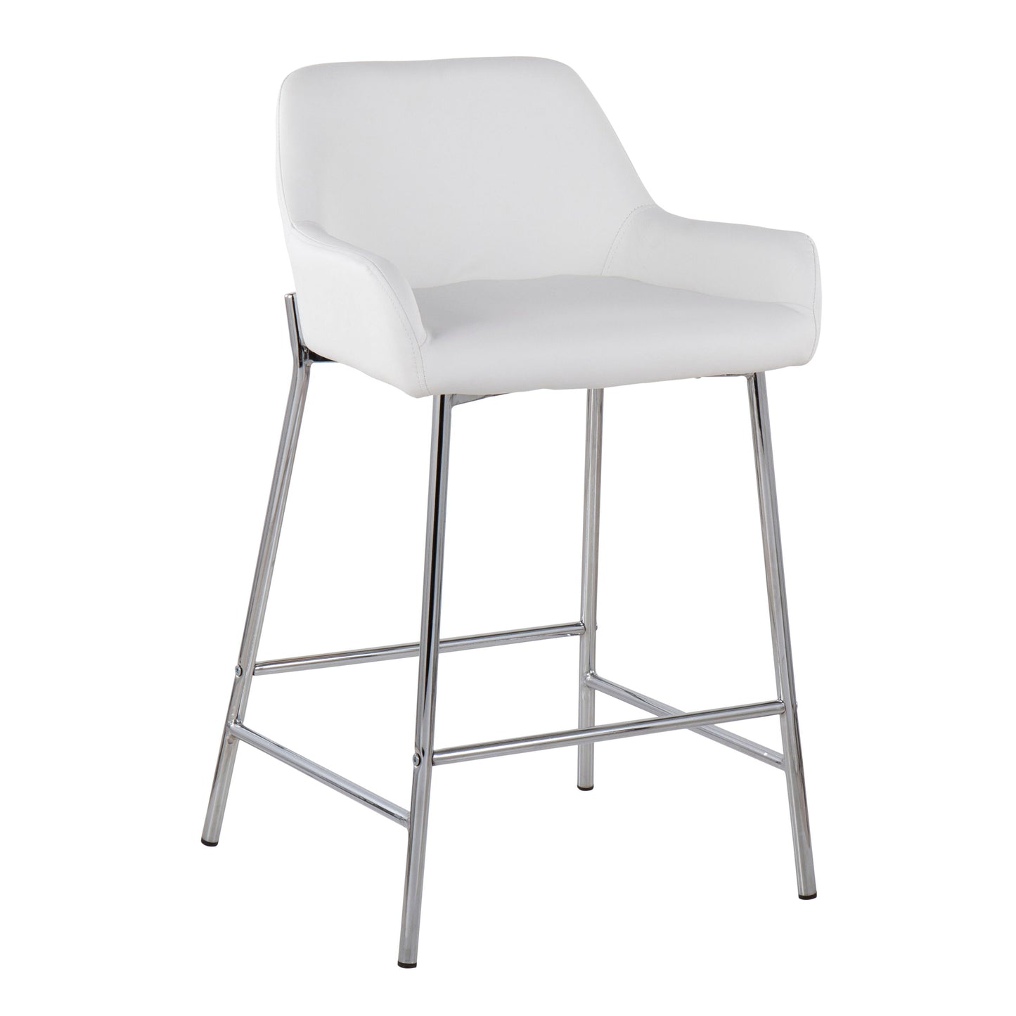 Daniella - Stylish Contemporary Fixed Height Counter Stool (Set of 2)