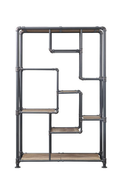 Brantley - Bookshelf - Antique Oak & Sandy Gray