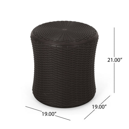 Olivo - Patio Table Outdoor Side Table - Dark Brown