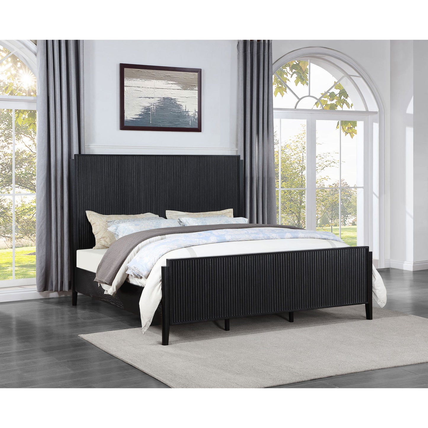 Ennis - Eastern King Bed - Black
