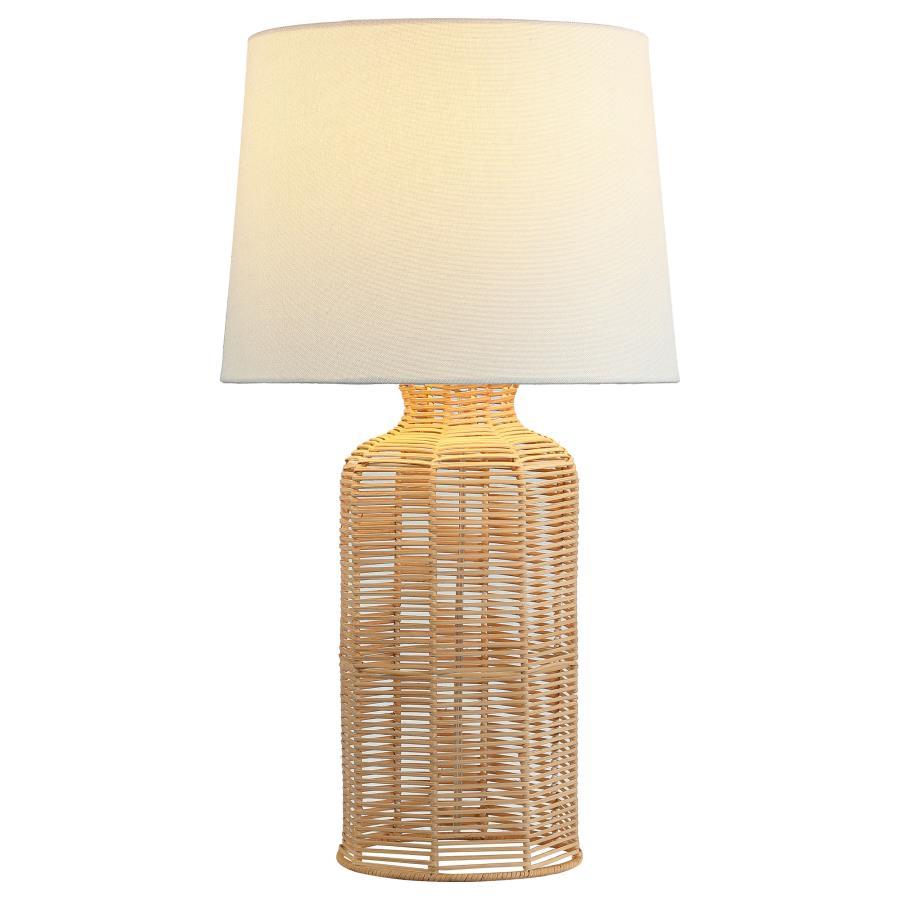 Nairobi - Empire Shade Handwoven Rattan Table Lamp - Natural