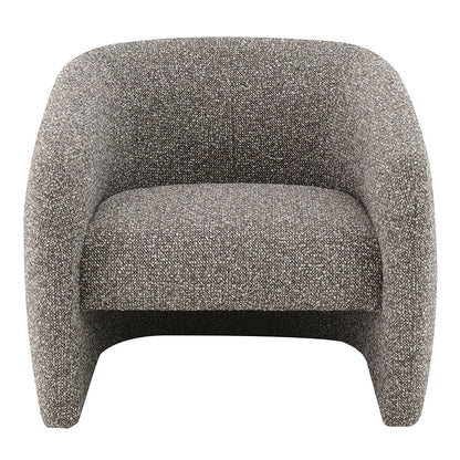 Livia - Accent Chair - Brown & Gray Tweed