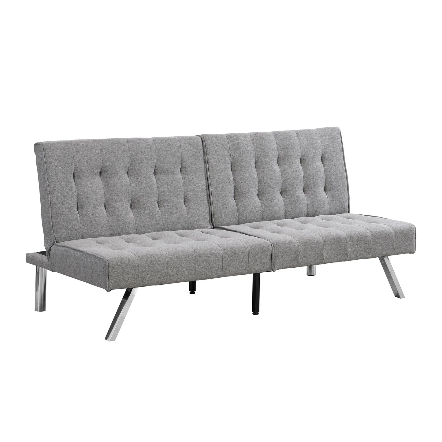 Modern Sofa Bed With Wood Frame And Stainless Legs