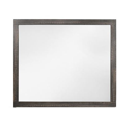 Monica - Mirror With Clean Lines - Dark Oak
