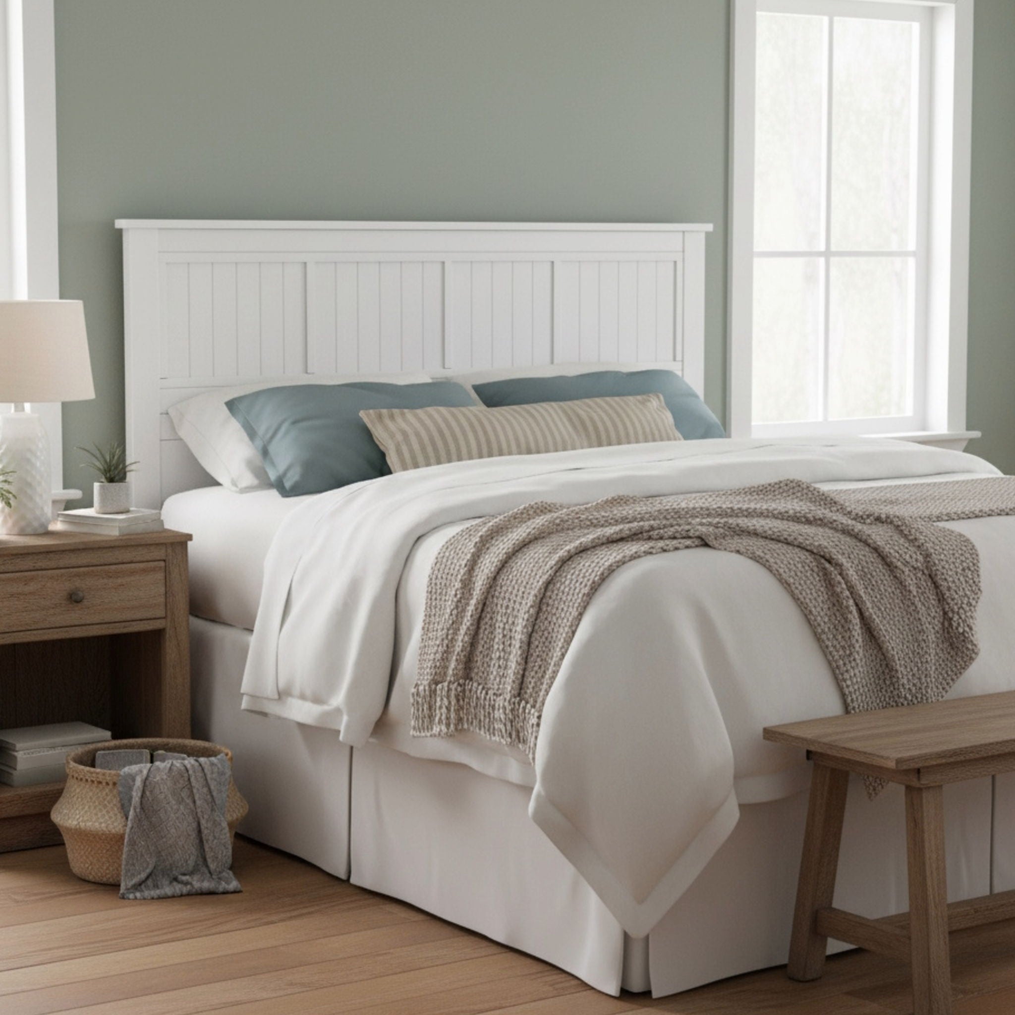 Ridgecrest Home Walton Window Pane Panel Headboard - Thumbnail 3