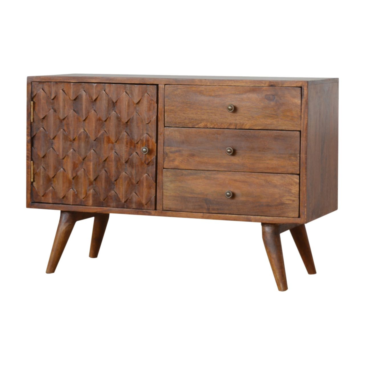 Solid Wood Carved Sideboard