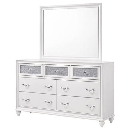 Randall - 7 Drawer Dresser With Mirror - White