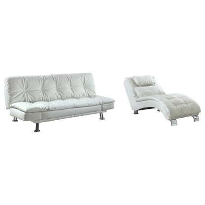 Dilleston - Faux Leather Upholstered Tufted Chaise