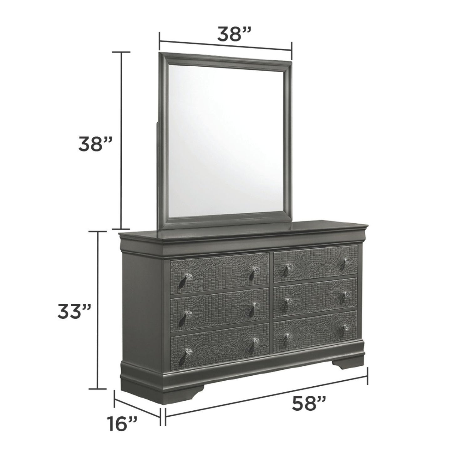 Blaze - 6 Drawer Dresser