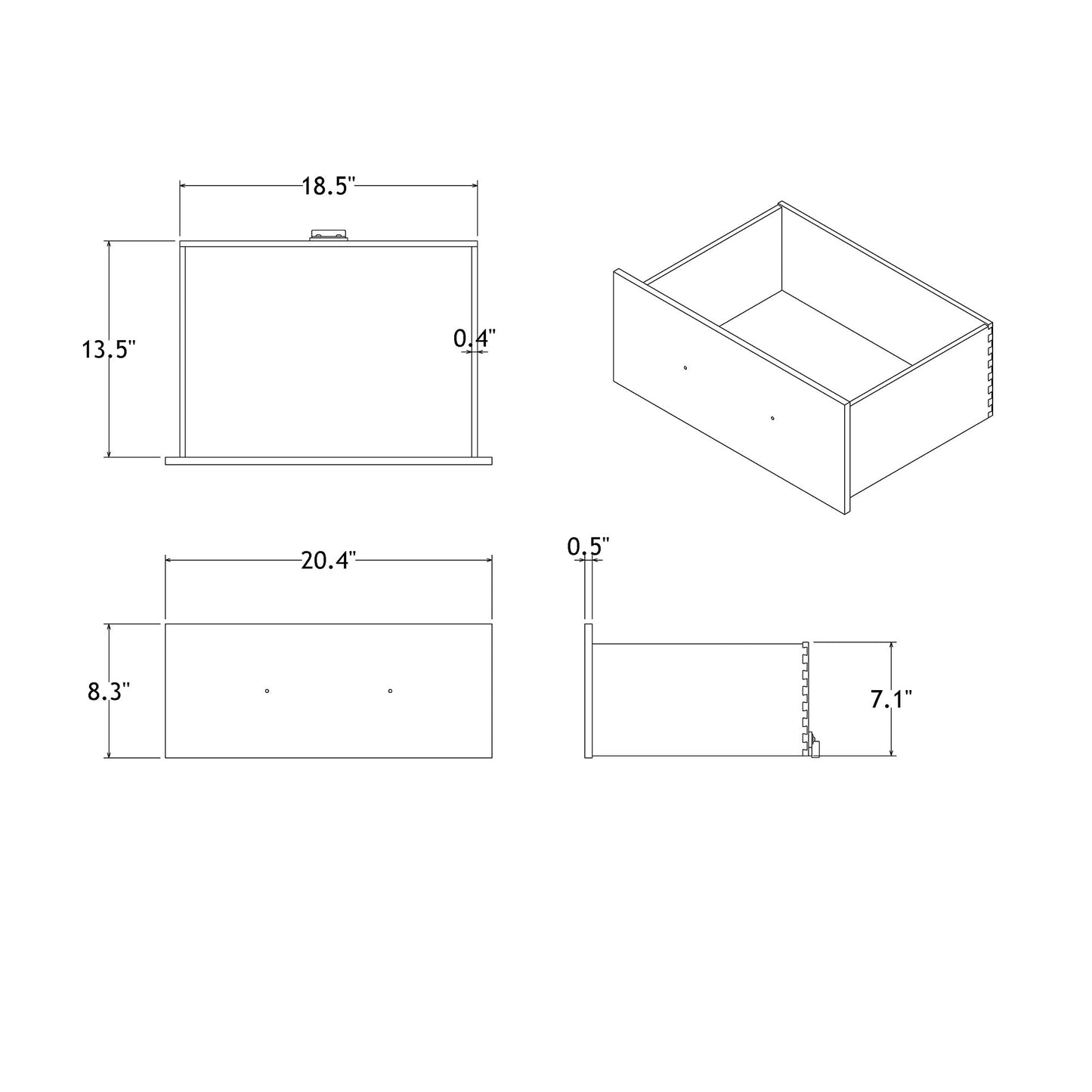 Adelaide - Nightstand With Spacious Storage