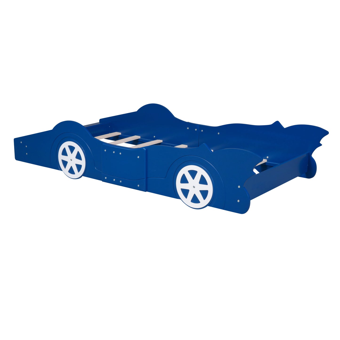 Race Car Shaped Platform Bed & Wheels