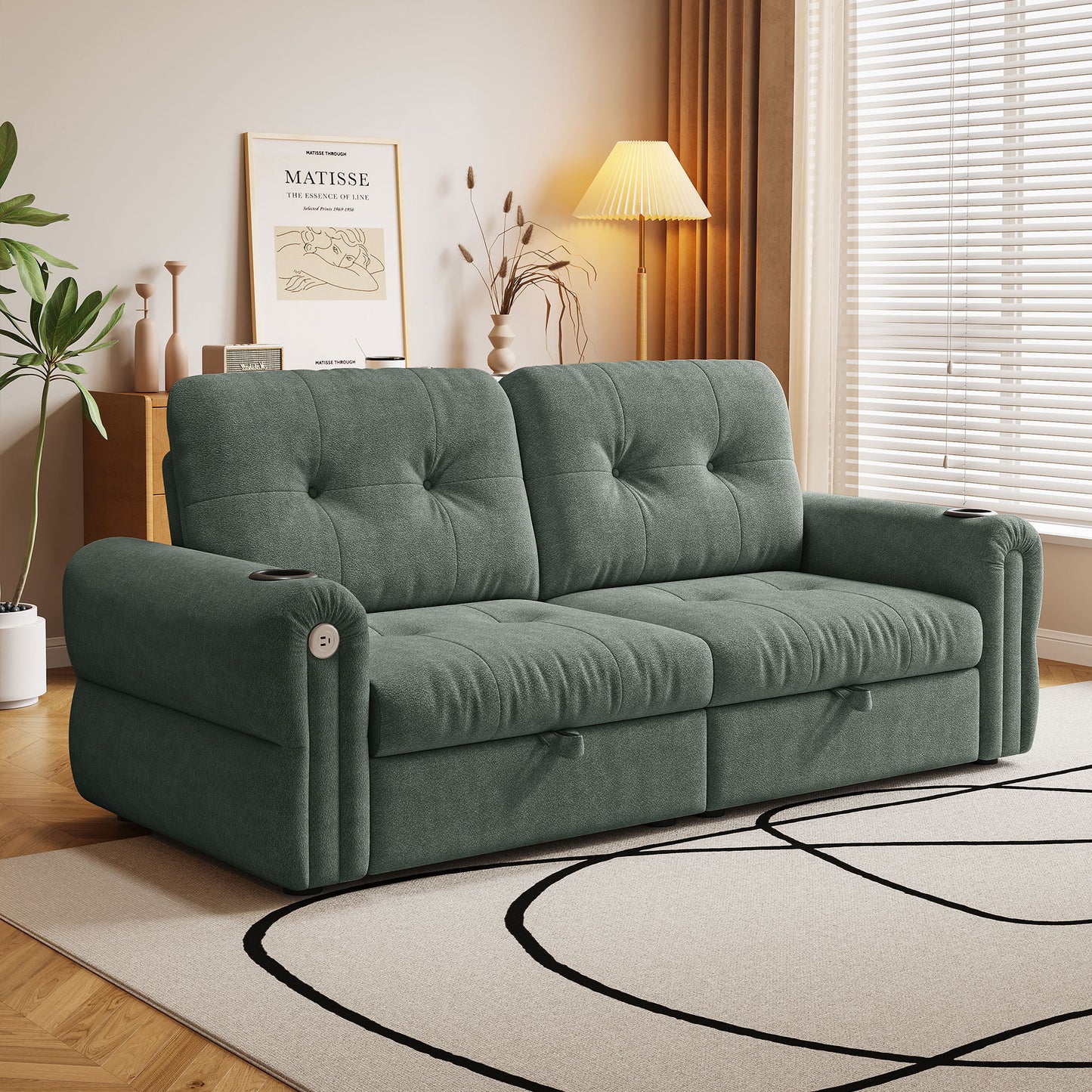 Cloud Like Convertible Sofa Bed With For Living Room