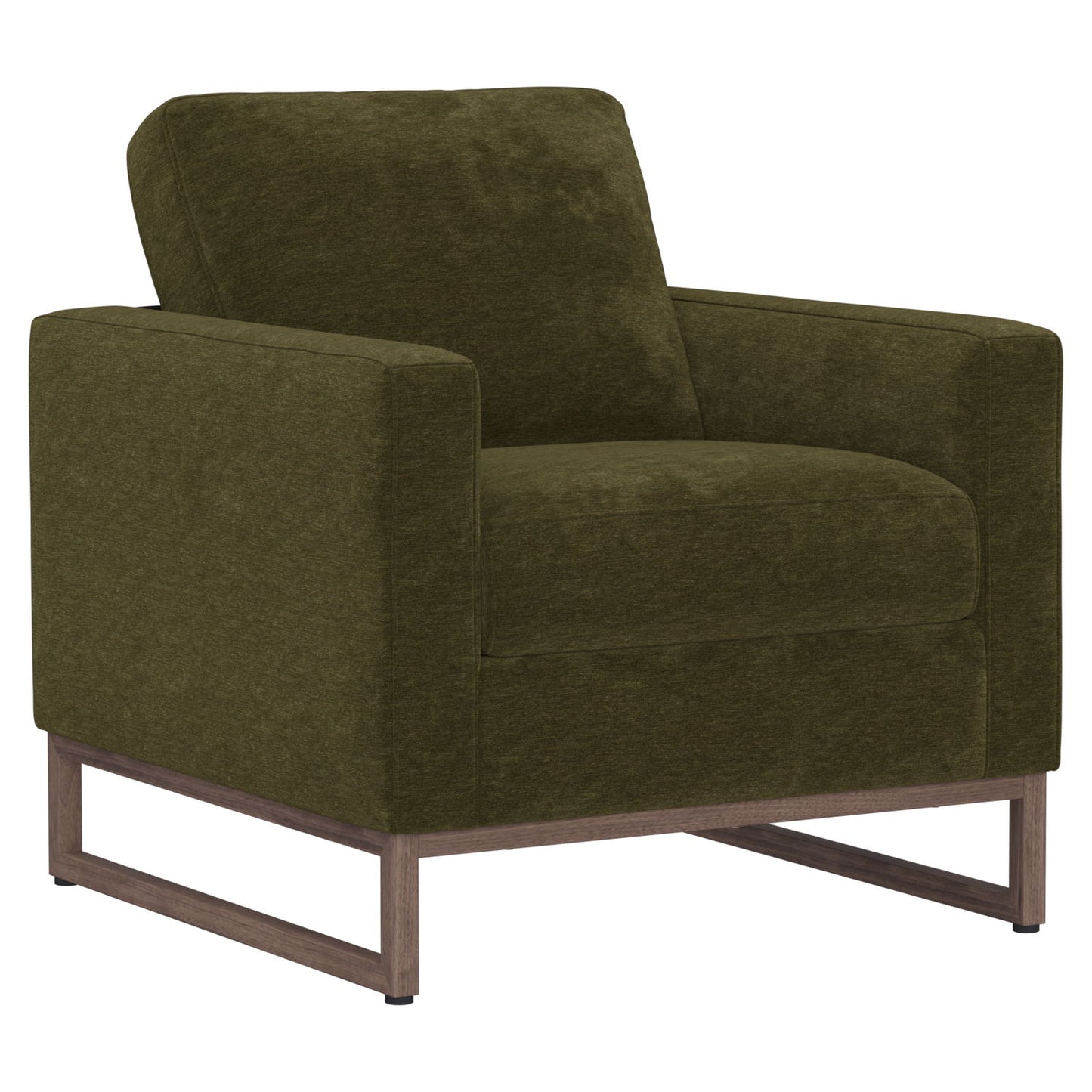 Accent Chair With Track Arm Design