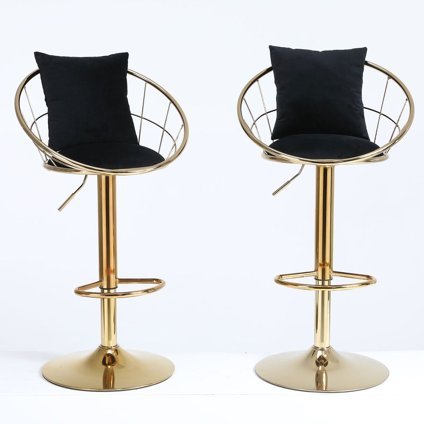 Unique Design Bar Chair, 360 Degree Rotation, Adjustable Height, Suitable For Dining Room And Bar