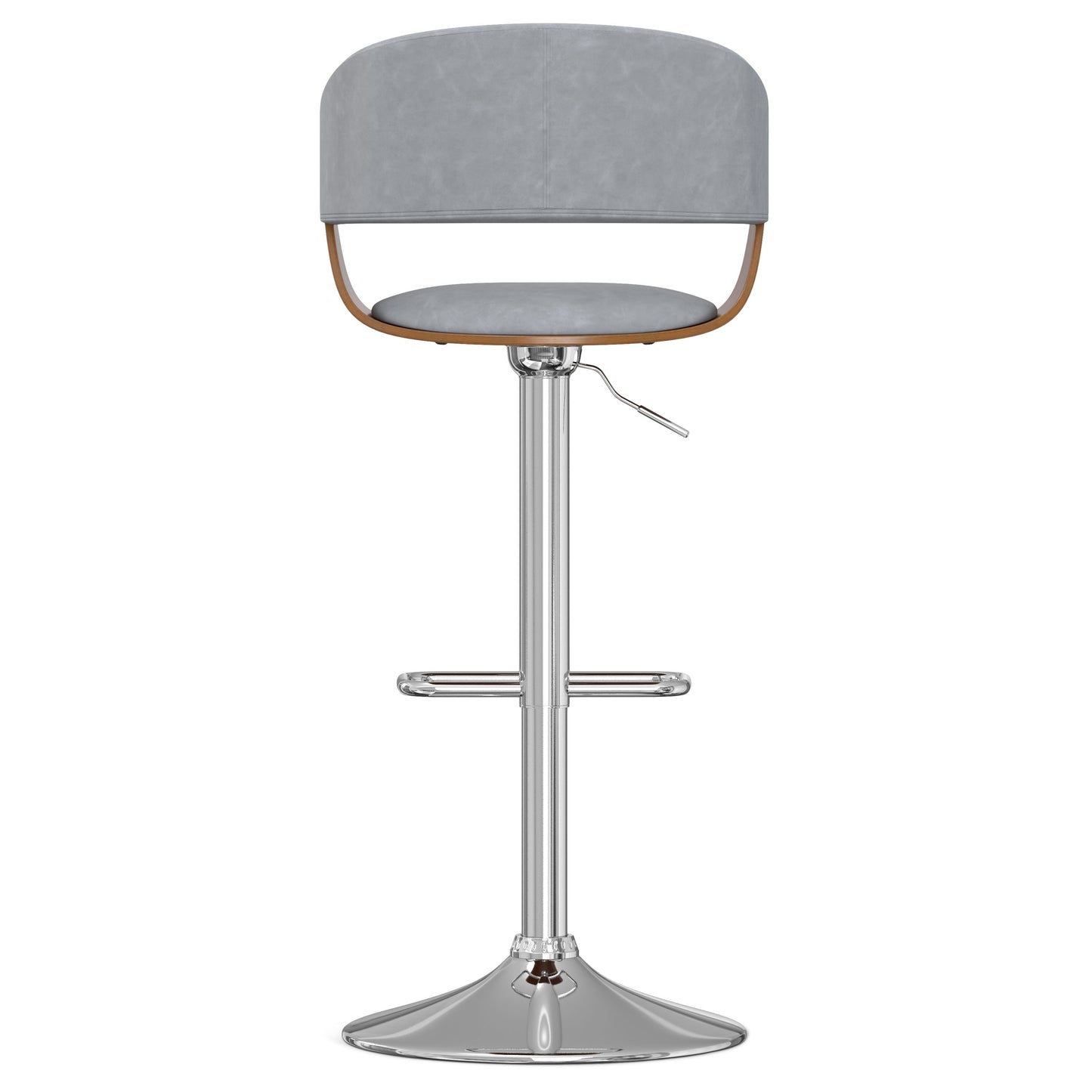 Lowell - Adjustable Swivel Bar Stool - Stone Gray