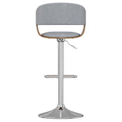 Lowell - Adjustable Swivel Bar Stool - Stone Gray