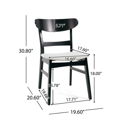 5 Piece Dining Set With Table And 4 Upholstered Chairs