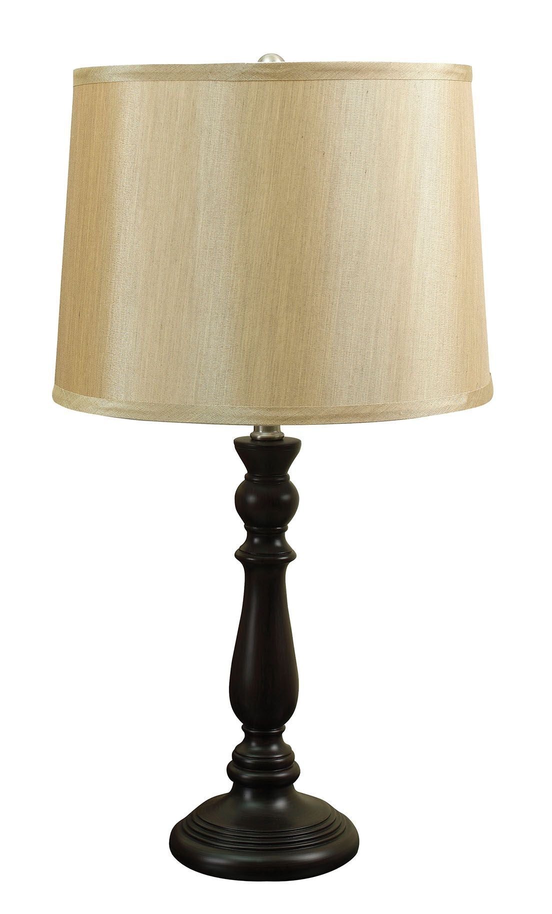 Baylee - Table Lamp (Set of 2) - Gold Shade, Espresso