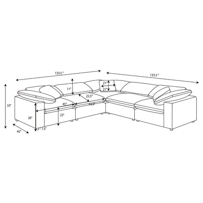 Segoura - 5 Piece Modular Sectional Sofa